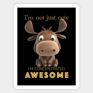 Stag Concentrated Awesome Cute Adorable Funny Quote Magnet